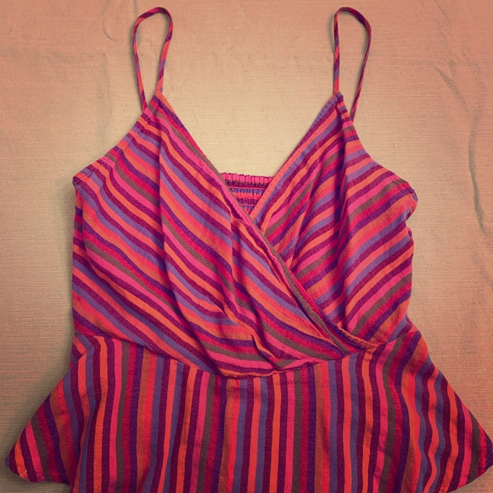 A New Day Women’s XS Striped Crop Tank Top